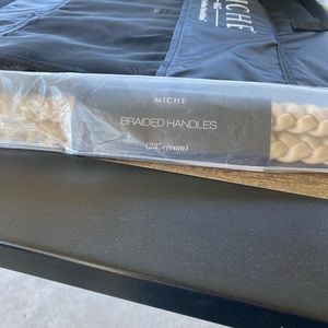 NWOT Miche 23” cream Braided Handles